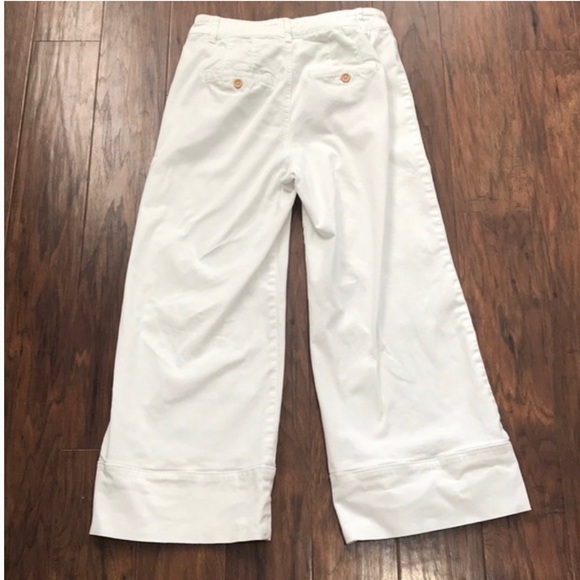 Anthropologie Pintucked Chino Pants High Rise 6 - Picture 4 of 5
